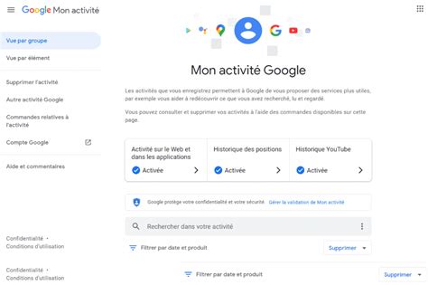 google my activity|accéder à mon activité.